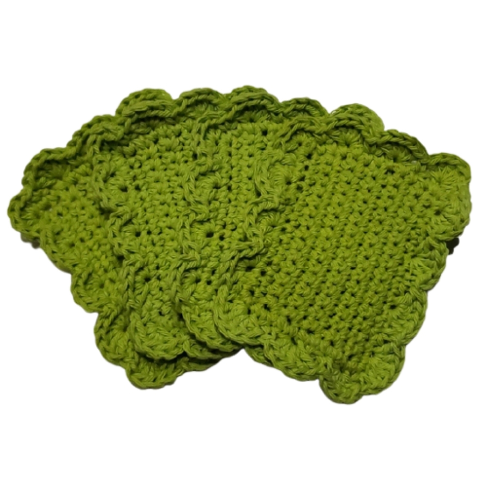 Fancy Handmade Reusable Cotton Sponges-Set of 4